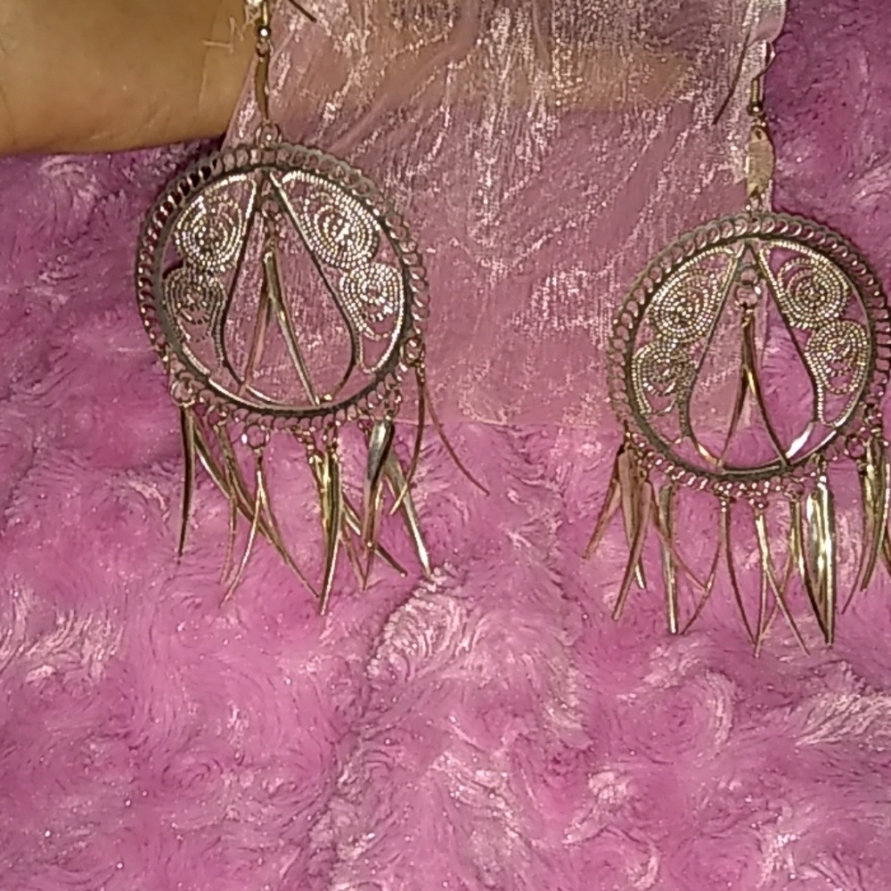 Silver earrings
